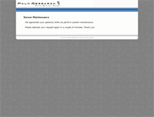 Tablet Screenshot of palmresearch.com